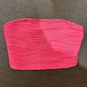 SHEIN Vibrant Pink Bandeau Top